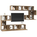  Set TV komoda Zidne 8 pcs Umjetnički hrast Konstruirano drvo | Eponuda.com