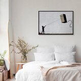  Slika - Flying Fridge (1 Part) Wide 90x60 U crnom drvenom okviru | shoptok.hr