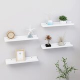 vidaXL Stenske police 4 kosi bele 40x9x3 cm Cene