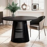 MID.YOU Jedilna Miza Mango, Pravi Les, Črna | Shoptok.si