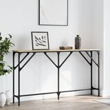 vidaXL Konzolna mizica sonoma hrast 140x23x75 cm inženirski les Cene