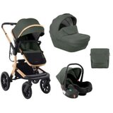 Kolica Irene premium 3in1 set sa I-SIZE autosedištem i tvrdom korpom Army Green KKB11254 Cene