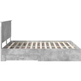  Konstrukcija postelje z vzglavjem Betonsko siva 180 x 200 cm, (5000103457) | Shoptok.si