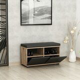 Kalune Design Drago - Walnut, Black WalnutBlack Shoe Cabinet | ePonuda.com