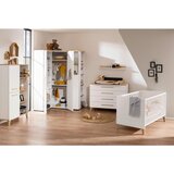 Paidi OTROŠKA POSTELJICA Oscar 145,4/76,2/83,3 cm bela, barve hrasta | Shoptok.si