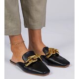 Gemre Black flip-flops with chain Hickory | Shoptok.si
