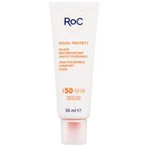 Roc Soleil-Protect High Tolerance Comfort Fluid tekućina za zaštitu lica od sunca sa spf50 50 ml za žene | shoptok.hr