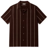 IMAGO Srajce s kratkimi rokavi Multch Shirt - Brown Kostanjeva Cene