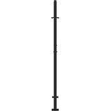 Vrtna vrata crna 100x150 cm čelična križna konstrukcija | shoptok.hr