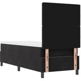  LED Box Spring Krevet s madracem Crna 80 x 200 cm Baršun | shoptok.hr