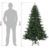  Umjetno božićno drvce s nogom 180 cm PVC i metal Zelena - 180 cm bez LED svjetala | shoptok.hr