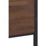 Metalni okvir kreveta bez madraca smeđa boja hrasta 150x200 cm | shoptok.hr
