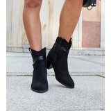 Gemre Black heeled cowboy boots with a chain Netanel | ePonuda.com
