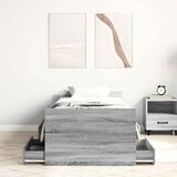  Okvir kreveta s uzglavljem i podnožjem boja hrasta 90x190 cm | shoptok.hr