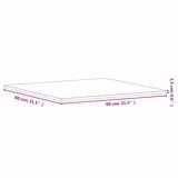 Stolna ploča 80 x 80 x 1,5 cm četvrtasta od masivne bukovine | Eponuda.com