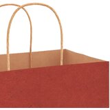  Papirnate vrećice 250 kom s ručkama crvene 26x17x25 cm | shoptok.hr