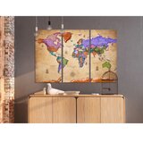  Slika na plutenoj podlozi - Colourful Travels (3 Parts) 120x80 | shoptok.hr