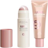 L´Oréal Paris L'Oréal Paris Lumi Glotion tečni puder za naglašavanje sjaja 902 light glow​ + L’Oréal Paris Lumi hajlajter u stiku 620 Pink Ballet Cene