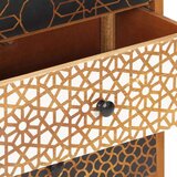  Komoda s potiskanim vzorcem 90x30x70 cm trden mangov les | Shoptok.si