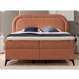 Ropez Oranžna boxspring postelja s prostorom za shranjevanje 200x200 cm Ornes – | Shoptok.si