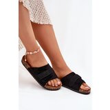 Boto Ladies Sandals With Velcro On Cork Platform Black Baylin | ePonuda.com