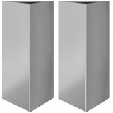  Vrtne sadilice 2kom trokutasta 40x34,5x75 cm od pocinčanog čelika | Eponuda.com