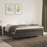  Box spring posteljni okvir temno siv 160x200 cm žamet, (20739767) Cene