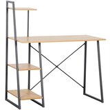 MID.YOU PISALNA MIZA kovina, leseni material črna, barve hrasta | Shoptok.si