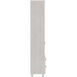  Visoka komoda HAMAR bijela 60 x 35 x 180 cm od masivne borovine | shoptok.hr
