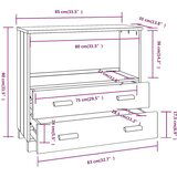  Komoda HAMAR boja meda 85 x 35 x 80 cm od masivne borovine | shoptok.hr