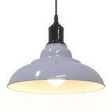 vidaXL obesek svetilka nastavljiva po višini E27 Gloss Grey Ø 31 cm Cene