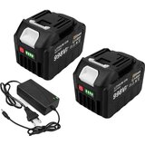 Gisam 18V Litij-ionska baterija, visoka kapaciteta 22500mAh ali 15000mAh, združljiva z Makita električnimi orodji, 2x998VF-1xPolnilec, (5000161548) | Shoptok.si