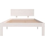  Okvir za krevet od masivne borovine bijeli 100 x 200 cm | shoptok.hr