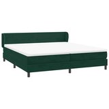 Krevet s oprugama s madracima tamno zeleni 180x220 cm baršun | Eponuda.ba