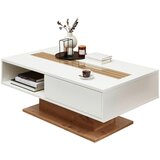 Hom`in klubska miza, 120/43/65 cm črna, bela, hrast artisan | Shoptok.si