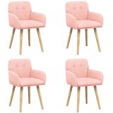 vidaXL Trpezarijske stolice 4 kom. Bouclé Ružičasta 59 x 57 x 85 cm - Ružičasta 4 | shoptok.hr