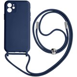 AVIZAR Poltoga etui z vrvico za iPhone 11 z mehko notranjostjo, ovratnikom - modra, (20631752) Cene