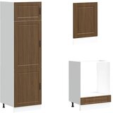  7-dijelni set kuhinjskih ormarića "Porto" smeđi hrast, inženjersko drvo | shoptok.hr