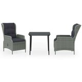  3-dijelni vrtni blagovaonski set svjetlosivi | shoptok.hr