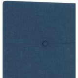  Boxspring krevet s madracem Plava 140 x 190 cm Tkanina - Plava 140 x 190 cm Prošiveno gumbima | shoptok.hr
