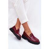 Boto Ladies Patent Moccasins With Decoration Bordeaux Nallae | ePonuda.com