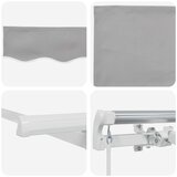  Skrovita tenda Svijetlo siva 250 x 200 cm tkanina | shoptok.hr