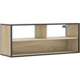 vidaXL TV ormarić boja hrasta 100x31x39,5 cm konstruirano drvo i metal | shoptok.hr