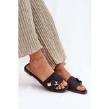 Boto Ladies Flat Heel Sandals With Bow Black Sallariela | shoptok.hr