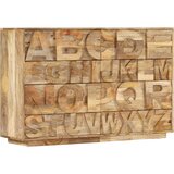 vidaXL Ormarić s abecedom i 6 ladica 120x35x79 cm masivno drvo manga | shoptok.hr