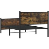 vidaXL Metalni okvir kreveta s uzglavljem i podnožjem 100 x 190 cm | shoptok.hr