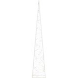 vidaXL Akrilni ukrasni stožac s LED svjetlima plavi 90 cm | shoptok.hr