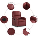 vidaXL Električni naslanjač s funkcijo vstajanja vin. rdeče um. usnje | Shoptok.si