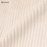 Bobochic Paris Bež sedežna garnitura iz rebrastega žameta 274 cm Leonard – | Shoptok.si
