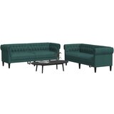 vidaXL Sedežna garnitura 2-delna temno zelena tkanina | Shoptok.si